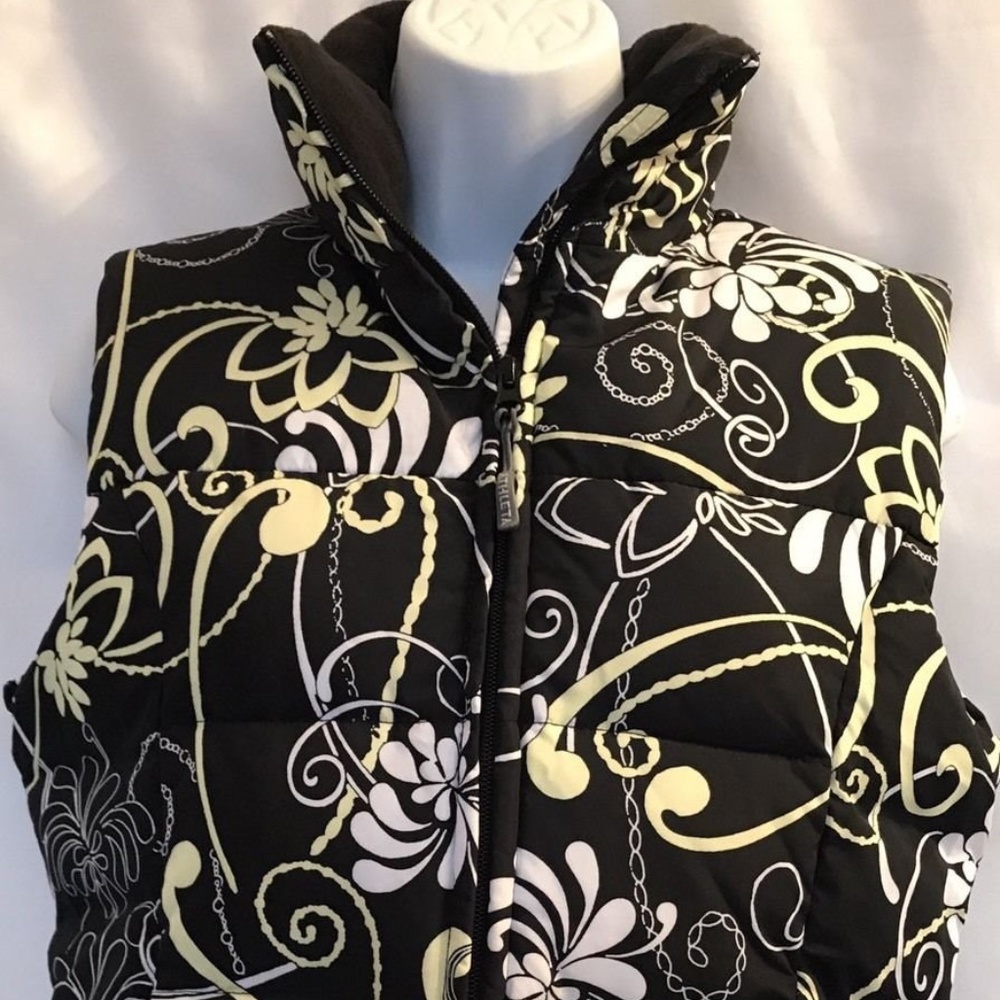ATHLETA Women's Goose Down Printed Puffer Vest S